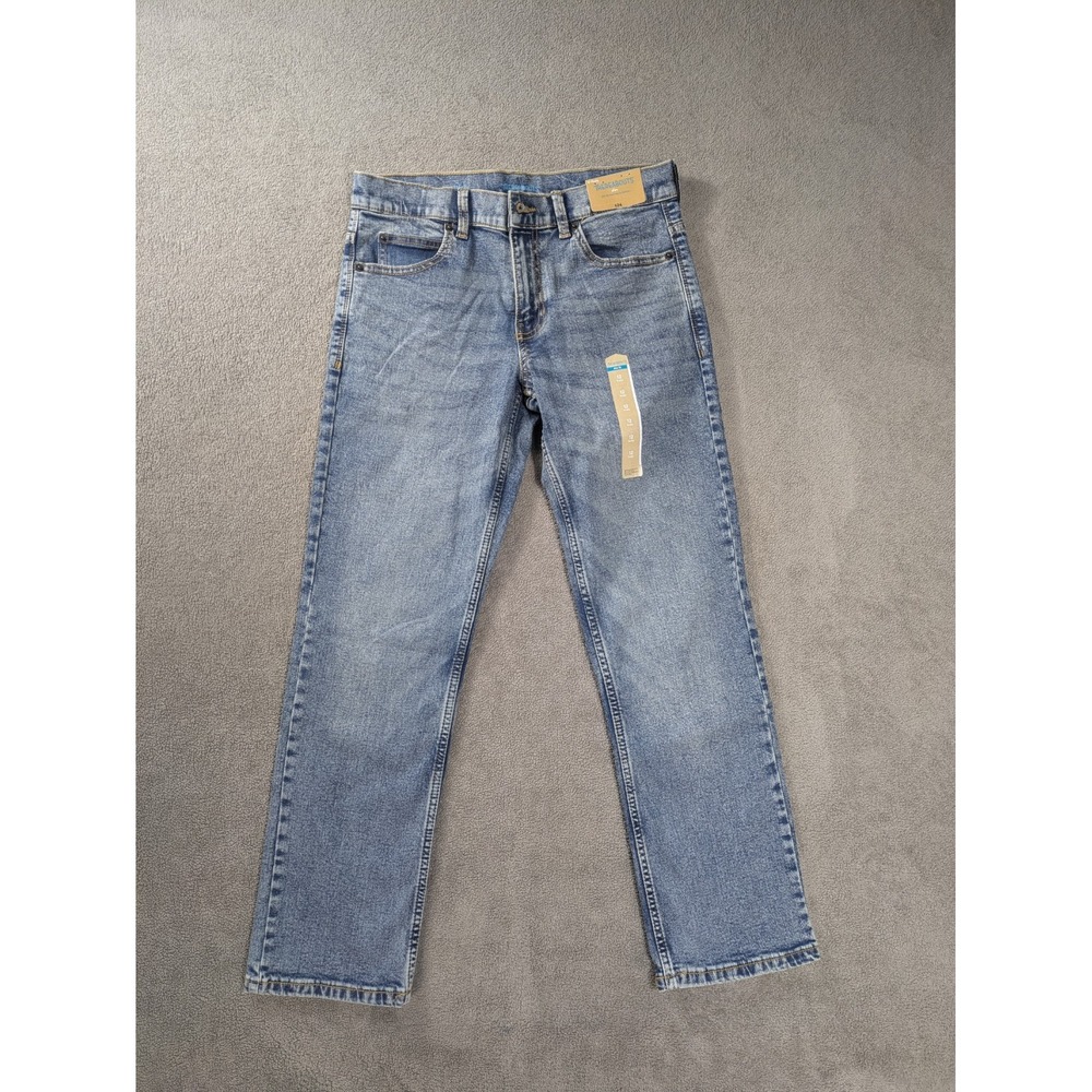 NWT Thereabouts Jeans Youth Boys Size 12 Husky Slim Fit Straight AdjustableWaist